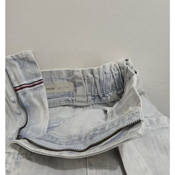Pilcro anthropologie womens size 27 hi waist paperbag boyfriend denim shorts - Picture 6 of 8